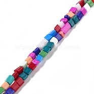 Handmade Lampwork Beads Strands, Mixed Shapes, Colorful, 1.5~5x4~5x2.5~3mm, Hole: 1mm, about 132~158pcs/strand, 15.75 inch(40cm)(LAMP-F022-01A)