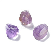 Natural Amethyst Beads, No Hole/Undrilled, Faceted, Nuggets, 15~19x13~15x12~15mm(G-F747-03G)
