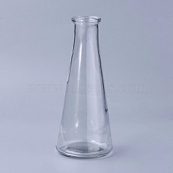 Transparent Glass Drink Bottles, for Storing Juices, Beverages, Tea, Clear, 18.8x7.95cm, hole: 2.85cm, Capacity: 320ml(10.82 fl. oz)(X-AJEW-WH0096-22)