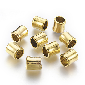 Tibetan Style Alloy Beads, Tubbish, Antique Golden, Lead Free & Cadmium Free, 14.5x12mm, Hole: 8.5mm