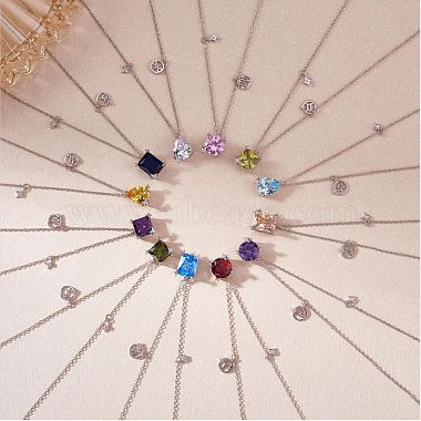925 collier pendentif en argent sterling zircon 12 collier pendentif constellation bijoux cadeaux d'anniversaire pour femmes hommes(JN1088K)-5