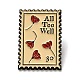 Rectangle Floral Stamp Enamel Pins(JEWB-P034-B02)-1