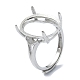 Adjustable 925 Sterling Silver Ring Components(STER-K179-21P)-1