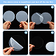 BENECREAT 10Pcs 5 Style Acrylic Transparent Pressure Plate(OACR-BC0001-15)-4