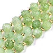 Natural Dolomite Beads Strands, Faceted, Dyed, Round, Light Green, 8x8mm, Hole: 1.2mm, about 33pcs/strand, 15.16 inch~15.35 inch(38.5cm~39cm)(G-T131-85A-12)