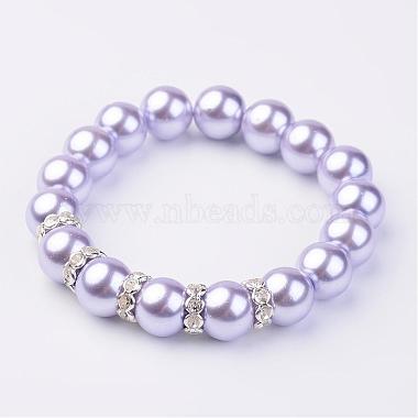 Bracelets extensibles de perles en verre(BJEW-JB02501)-2