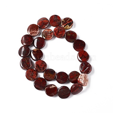 Natural Brecciated Jasper Beads Strands(G-O120-12)-3