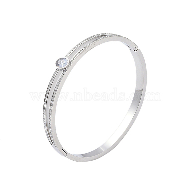 Clear 304 Stainless Steel Bangles