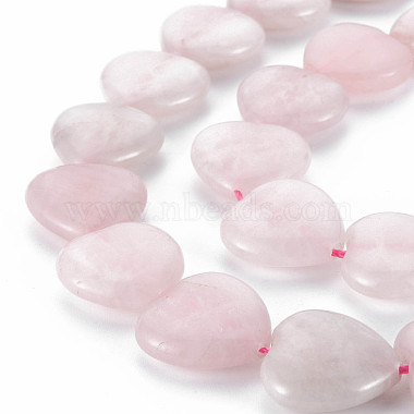 Granos naturales de abalorios de cuarzo rosa(G-S359-342)-3