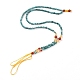 Adjustable Natural Turquoise Beaded Necklace Making(MAK-G012-02)-5