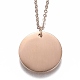 304 Stainless Steel Pendant Necklaces(NJEW-Z006-01RG)-3