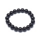 Synthetic Black Stone Bead Stretch Bracelets(X-BJEW-K212-B-032)-2