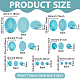 84Pcs 7 Styles Synthetic Turquoise Cabochons(TURQ-PH0001-12)-2