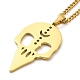 304 Stainless Steel Pendant Necklaces(NJEW-D063-01G)-2
