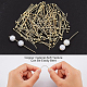 250Pcs 5 Styles Brass Ball Head Pins(KK-BC0008-29)-5