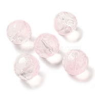 Transparent Glass Beads, Cube, Pearl Pink, 12x12x12mm, Hole: 1.4mm(GLAA-A012-02E)