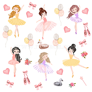 PVC Wall Stickers, Wall Decoration, Dancer Pattern, 390x900mm(DIY-WH0228-806)