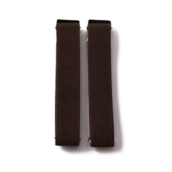 Unisex Polyester Elastic Adjustable Armbands, Anti-Slip Shirt Sleeve Holders, Coconut Brown, 3/4 inch(2cm), Inner Diameter: 2~4 inch(5~10cm), 2pcs/set