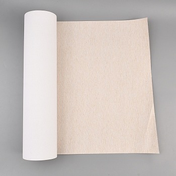 Linen Blend Coated Canvas, Painting Cloth for Oil Painting Artist Professional Drawing, Beige, 370x0.2mm, 10m/roll
