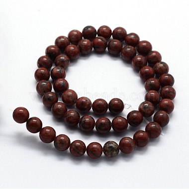 Natural Sesame Jasper/Kiwi Jasper Beads Strands(G-I199-18-4mm)-2