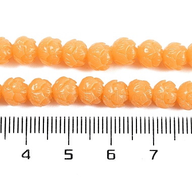 Synthetic Coral Carved Beads Strands(CORA-C003-01B)-4