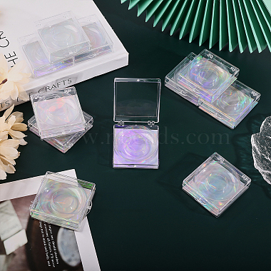 Portable Clear Rectangle Empty Eyelash Case(CON-WH0086-077A)-4