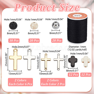 Kit de fabrication de bracelets sur le thème de la religion(DIY-AR0003-54)-2