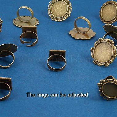 Adjustable Iron Finger Ring Components(PALLOY-PH0012-34)-4