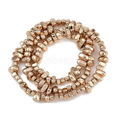 Electroplated Synthetic Non-magnetic Hematite Beads Strands(G-I364-B01-LG)-2