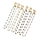 collier chaîne à maillons ronds en perles de verre(NJEW-M198-01G)-1