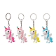 Cartoon Unicorn PVC Plastic Keychain(KEYC-JKC00679)-1