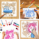 PET Hollow Out Drawing Painting Stencils(DIY-WH0405-0066)-4