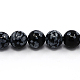 Chapelets de perles de flocon de neige en obsidienne naturelle(X-G-G515-4mm-01)-1