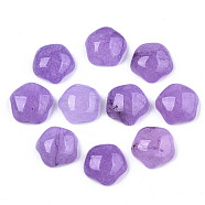 Natural White Jade Cabochons, Dyed, Medium Orchid, Star, 12x12x5.5mm(G-T131-52)