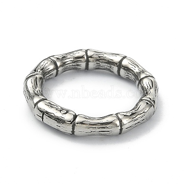 Tibetan Style 316 Surgical Stainless Steel Spring Gate Rings(STAS-E191-01AS-01)-2