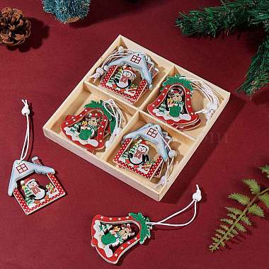 Christmas Wooden Ornaments Set(JX058A)-7