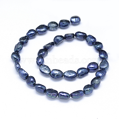 Dyed Natural Cultured Freshwater Pearl Beads Strands(PEAR-L021-15G-01)-2