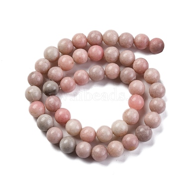 Natural Pink Opal Beads Strands(G-E444-28-8mm-01)-4