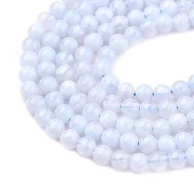 Natural Blue Chalcedony Bead Strands(X-G-R193-02-4mm)-5