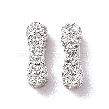 Letter I Cubic Zirconia Beads