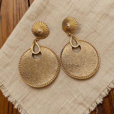 Vintage Zinc Alloy Dangle Stud Earrings(WG73FB2-01)-4