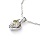 Ожерелья с подвесками в форме сердца из светящегося сплава(NJEW-F284-07B)-4