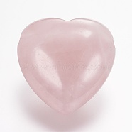 Natural Rose Quartz Beads, Heart, 13x25x25mm, Hole: 2mm(G-E338-11E)