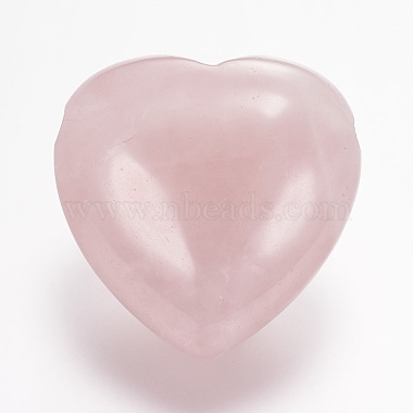 25mm Heart Rose Quartz Beads