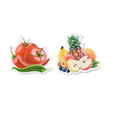 Cartoon Fruit Paper Stickers Set(DIY-G066-18)-2