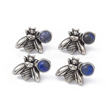 Bees Lapis Lazuli Stud Earrings