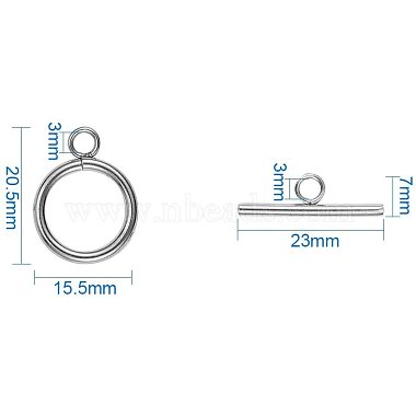 304 Stainless Steel Toggle Clasps(STAS-PH0018-30P)-2