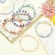 Natural Mixed Gemstone & ABS Plastic Pearl Beaded Stretch Bracelet(BJEW-JB09520)-4