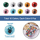 Beadthoven 60pcs 10 couleurs perles en bois naturel(WOOD-BT0001-08)-3