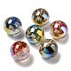 Gradient Color Transparent Resin Beads with Gold Foil(FIND-Z030-12)-1